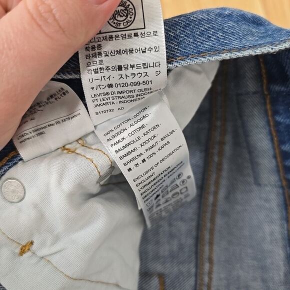 NWT Levi's Premium Capital E 501 Original Straight 28x30 Distressed Button Fly - Picture 5 of 13